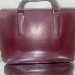 Coach Purple Satchel High-Quality Leather Structured Design